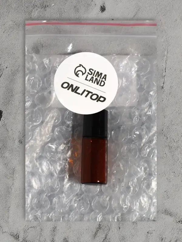 Флакон для парфюма, со стеклянным роликом, 3 мл, коричневый, чёрный Флакон для парфюма, со стеклянным роликом, 3 мл, коричневый, чёрный