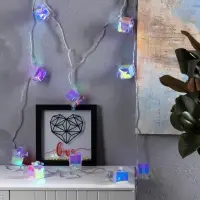 Гирлянда &laquo;Нить&raquo; 2.5 м с насадками &laquo;Подарки&raquo;, IP20, прозрачная нить, 10 LED, свечение белое, 220 В