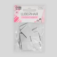 Набор липучек на клеевой основе, 2 × 2 см, 10 шт, цвет чёрный