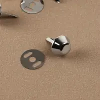 Ножки для дна сумки, d=7/15 мм, 4 шт., цвет серебряный