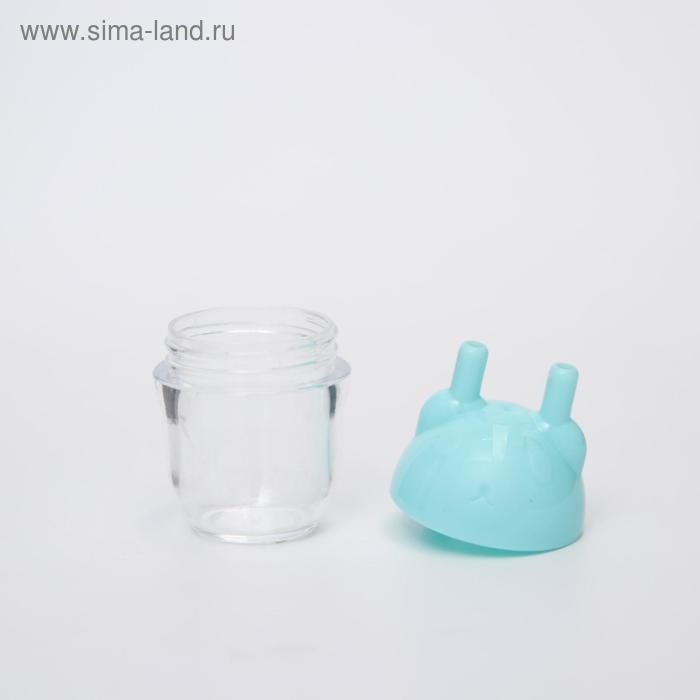 Детский назальный аспиратор с отводной трубкой «Мишка», цвет голубой