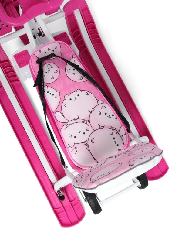 Снегокат «Котики», с родительской ручкой, со спинкой, розовый, ТС6-СЛ/К Snow Cat Снегокат «Котики», с родительской ручкой, со спинкой, розовый, ТС6-СЛ/К Snow Cat