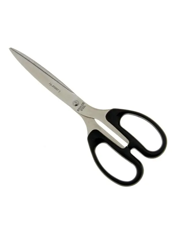 Ножницы 20.3 см Lamark, удобные пластиковые ручки, на бумажном держателе