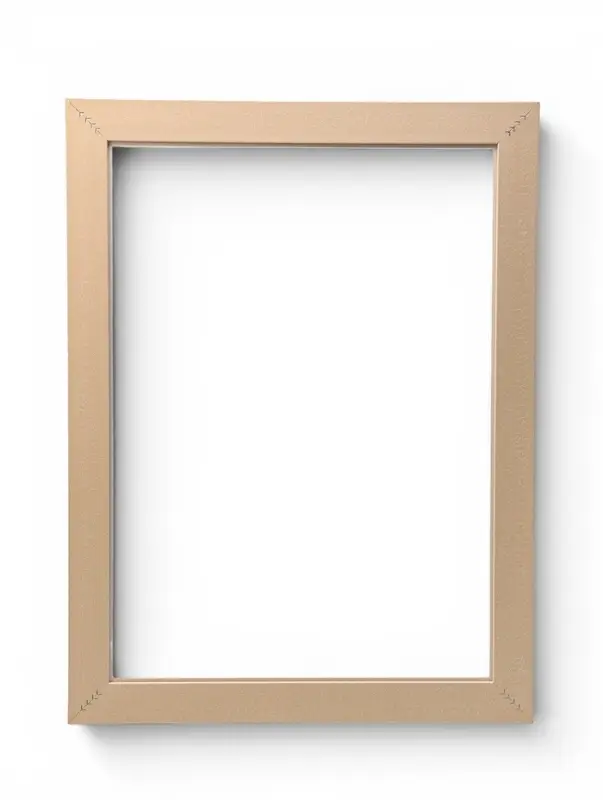 Рама для картин и зеркал Elegance de Lumi, 50&times;70 см, пластик, белая с золотом