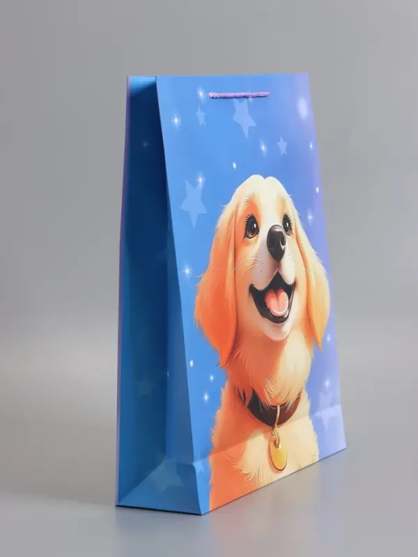 Пакет подарочный "Дружок-компаньон" 33 х 42,5 х 10 см