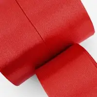 Атласная лента, набор 3 шт., 50 мм, 23&plusmn;1 м, красная №26