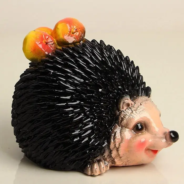 Садовая фигура из гипса &laquo;Еж с яблоками&raquo;, 14&times;19&times;16 см