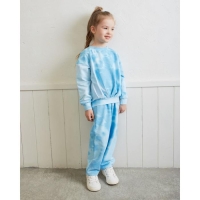 Костюм для девочки (свитшот, брюки) MINAKU: Casual Collection KIDS цвет голубой, р-р 98