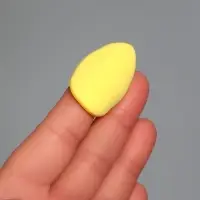 Спонжи для макияжа, в футляре, 2 шт., жёлтые