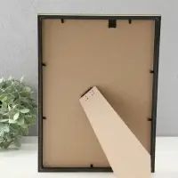 Фоторамка "Радуга" 21х30 см,  с подножкой, набор 3 шт, (пластиковый экран), золото