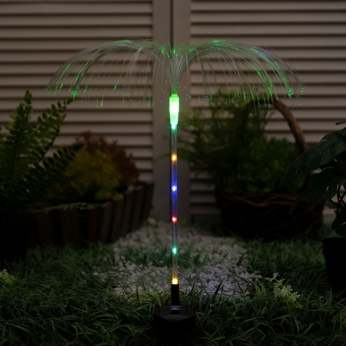 Светильник на солнечной батарее Светильник на солнечной батарее "Еврогарант", "Фонтан" 34x70 см, IP44, 6 LED, МУЛЬТИ