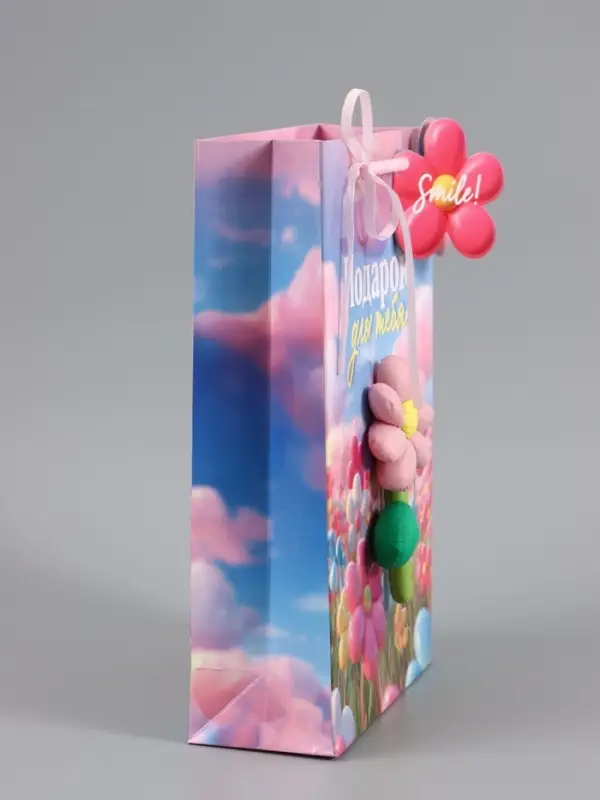 Пакет ламинированный &laquo;Подарок для тебя&raquo;, 22.3&times;9&times;35 см