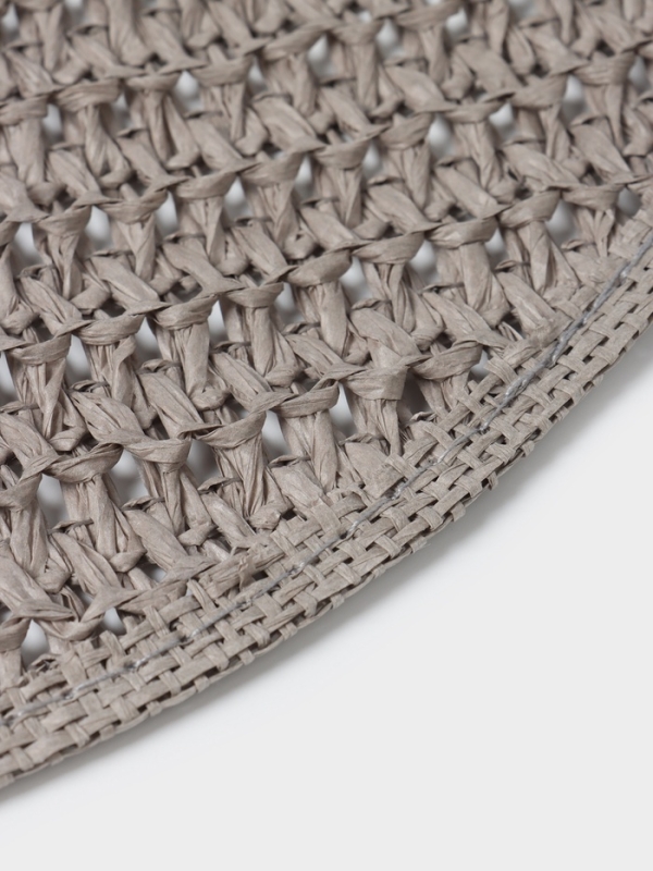 Салфетка сервировочная на стол Доляна «Кастилия», d=38 см, цвет серый