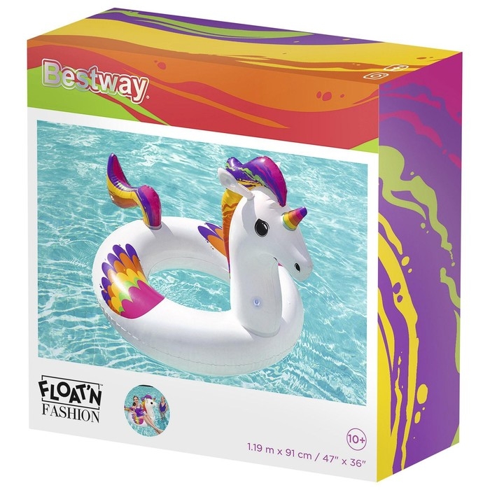 Круг для плавания Fantasy Unicorn, 119 x 91 см, 36159 Bestway Круг для плавания Fantasy Unicorn, 119 x 91 см, 36159 Bestway