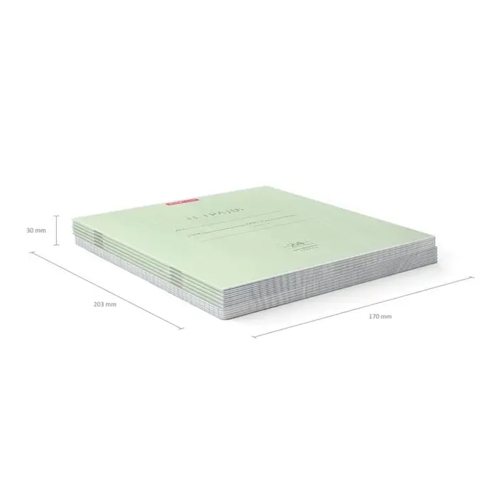 Тетрадь 24 листа в клетку, ErichKrause &laquo;Классика&raquo;, обложка мелованный картон, зелёная