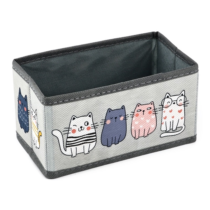 Органайзер для хранения, кофр для белья Органайзер для хранения, кофр для белья "Котятки", 10 х 18 х 10 см