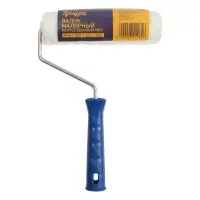 Валик ТУНДРА, искусственный мех, 180 мм, рукоятка d=6 мм, D=42 мм, ворс 12 мм