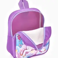 Рюкзак детский 20,5*9*24, отд на молнии, единорог сиреневый