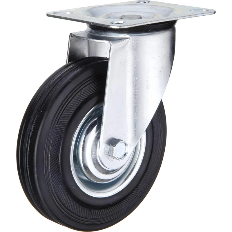 Колесо для тележки SC 160, повор, литая резина, без торм, 160мм