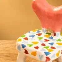 Мебель для кукол &laquo;Стульчик с сердечками&raquo;, 4&times;4&times;5.5 см, дерево, разноцветная