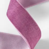 Лента бархатная, 25 мм, 18&plusmn;1 м, сиреневая №199