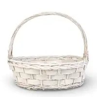 Набор корзин 2 шт  41х36х12, 36х33х112 см ручка h=20 см белый