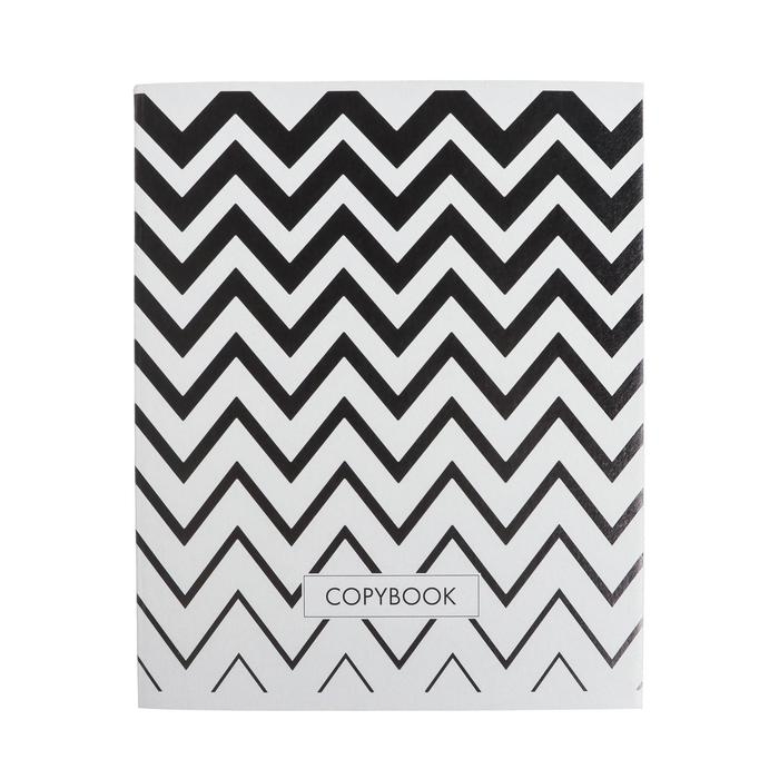 Тетрадь 48 листов в клетку Calligrata "ЧБ. Геометрия", обложка мелованный картон, блок офсет, МИКС