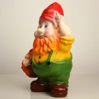 Садовая фигура из гипса &laquo;Гном с грибами&raquo;, 47&times;21&times;30 см
