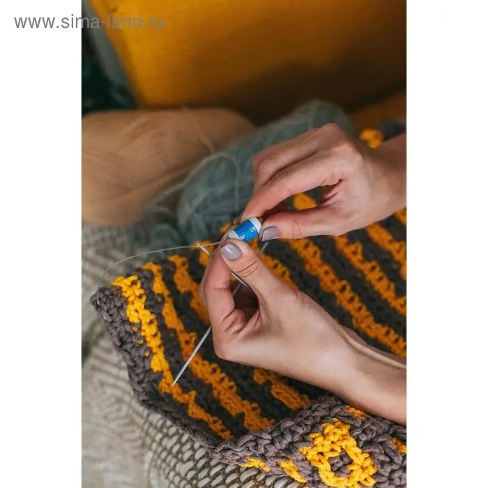 Счётчик рядов, 2.5×1.4×1.4 см, синий