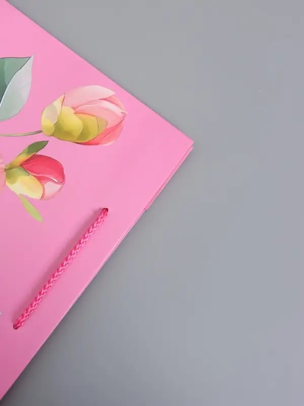 Пакет подарочный ламинированный "счастья и радости" 26 х 12 х 32 см