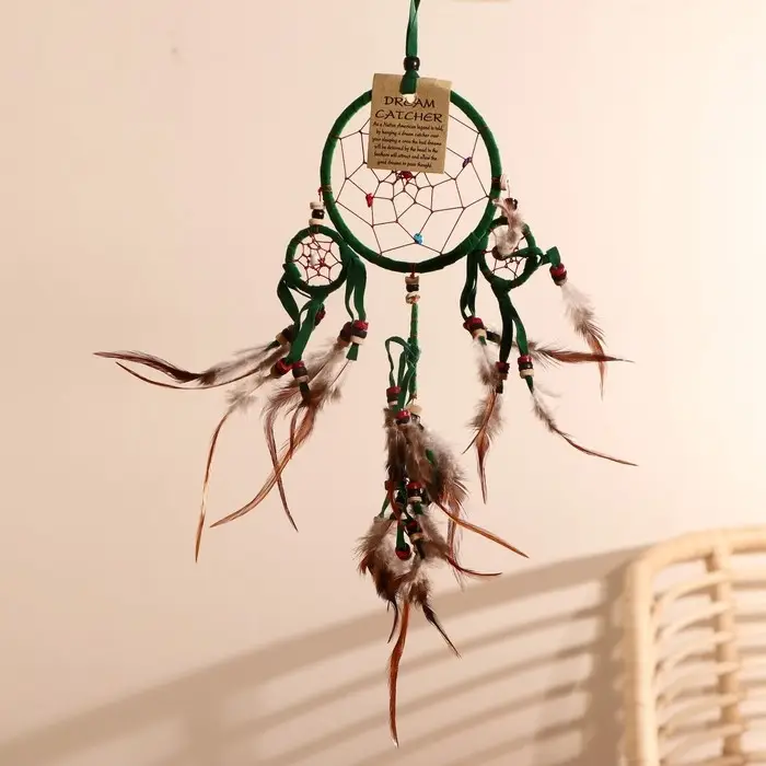 Ловец снов Ловец снов "Пять зеленых колец" 0,7х15х40 см