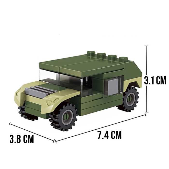 Конструктор Армия &laquo;Внедорожник&raquo;, 32 детали