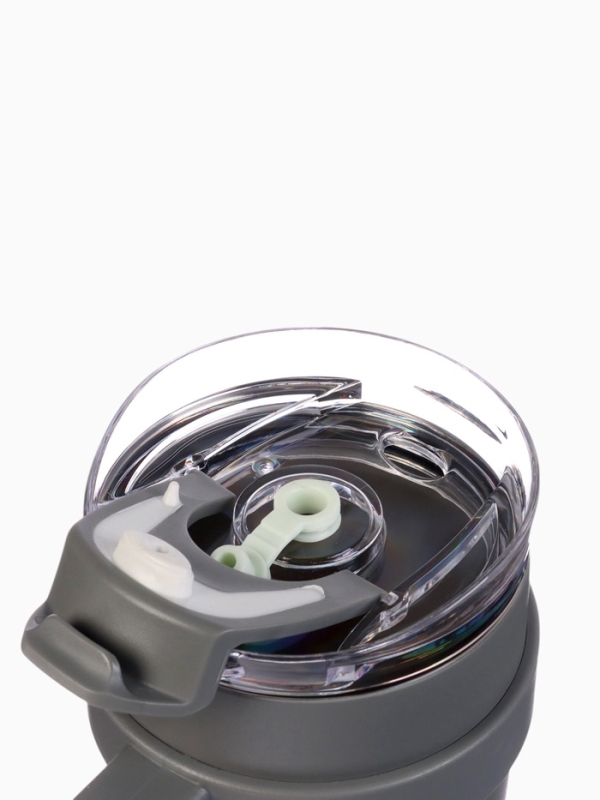 Термокружка с трубочкой 900 мл, сохраняет тепло 6 ч