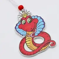 Елочные игрушки в деревянной подарочной упаковке, 9 шт.