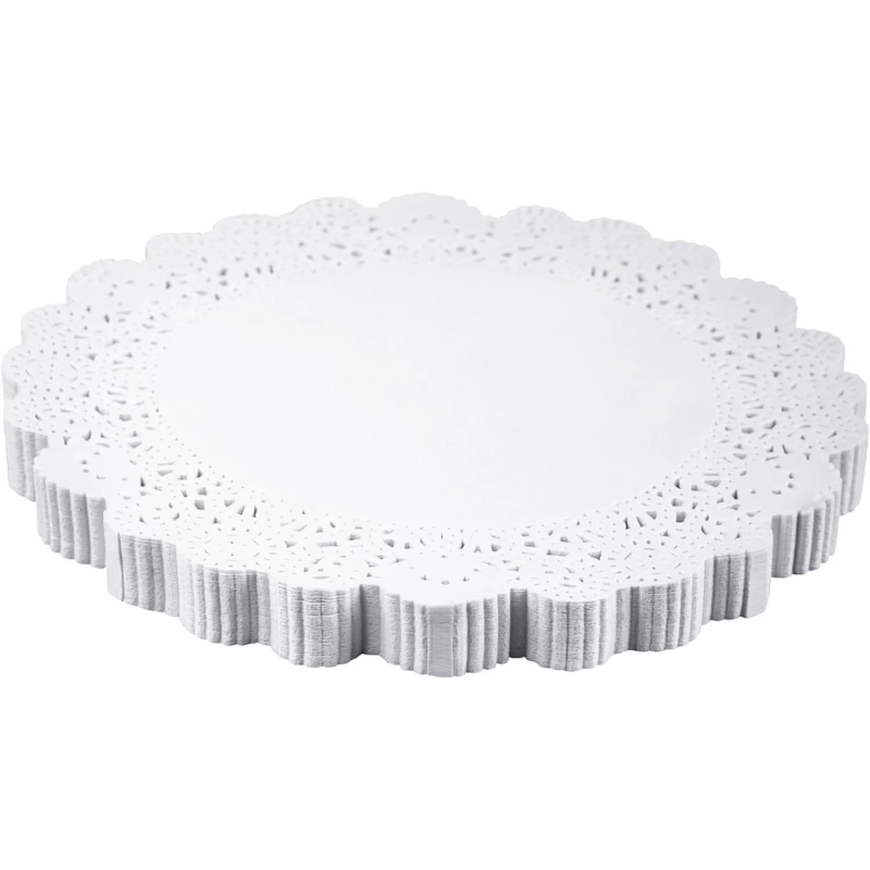 Салфетки ажурные AVIORA бумажные круглые D16см 250шт/уп