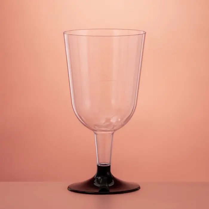 Бокал пластиковый одноразовый для вина «Кристалл», 200 мл, 6 шт/уп, цвет МИКС