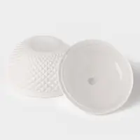 Сахарница Доляна Chess. King, 150 мл, 9&times;8.5 см, стекло, белая