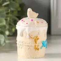 Шкатулка "Кулич пасхальный" 7х5 см, цветной