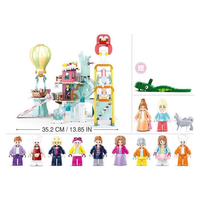 Конструктор Розовая мечта &laquo;Горнолыжная база&raquo;, 1065 деталей