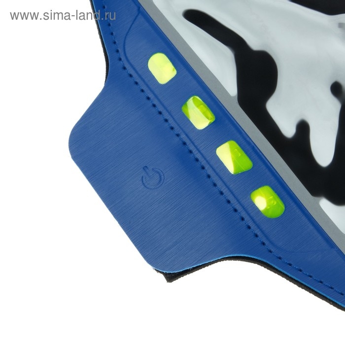 Светодиодный чехол для телефона на руку SY-AA14, до 5.5 Светодиодный чехол для телефона на руку SY-AA14, до 5.5", 1 х CR2032, синий