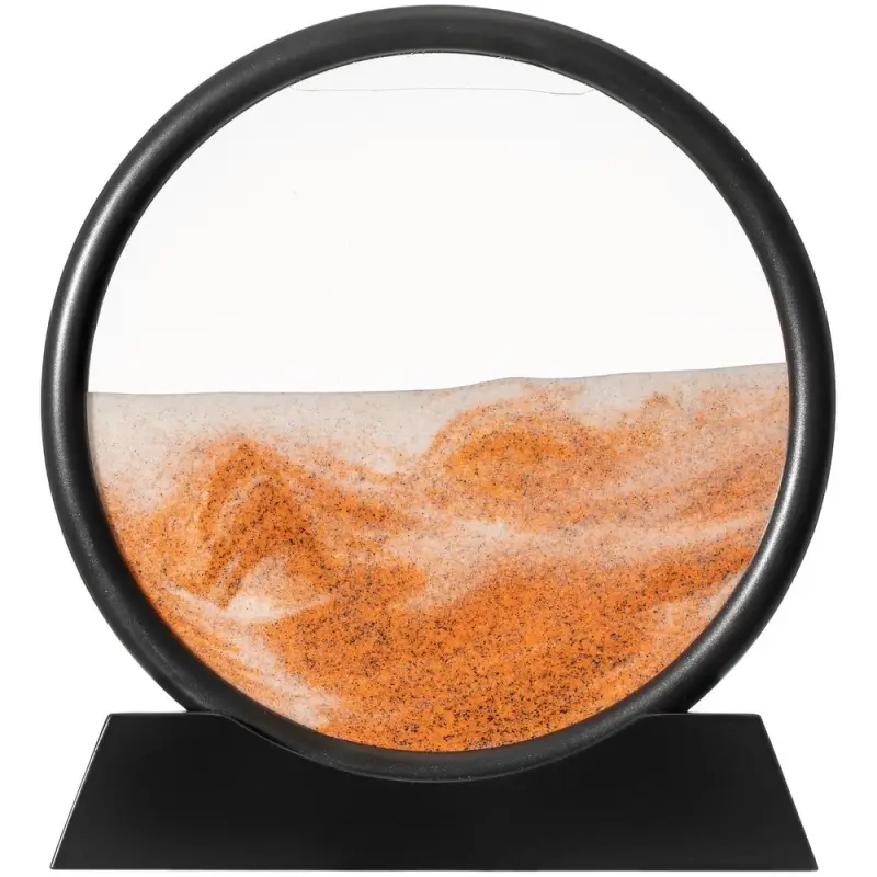 Песочная картина-антистресс Pleasantville, черная с оранжевым Песочная картина-антистресс Pleasantville, черная с оранжевым