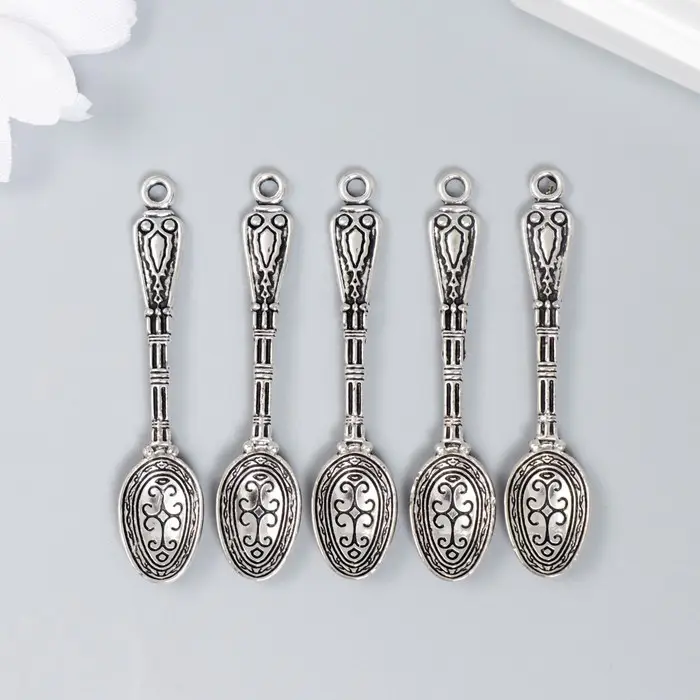 Сувенир кошельковый металл  Сувенир кошельковый металл "Ложка ажурная" (А40840) 5х1 см