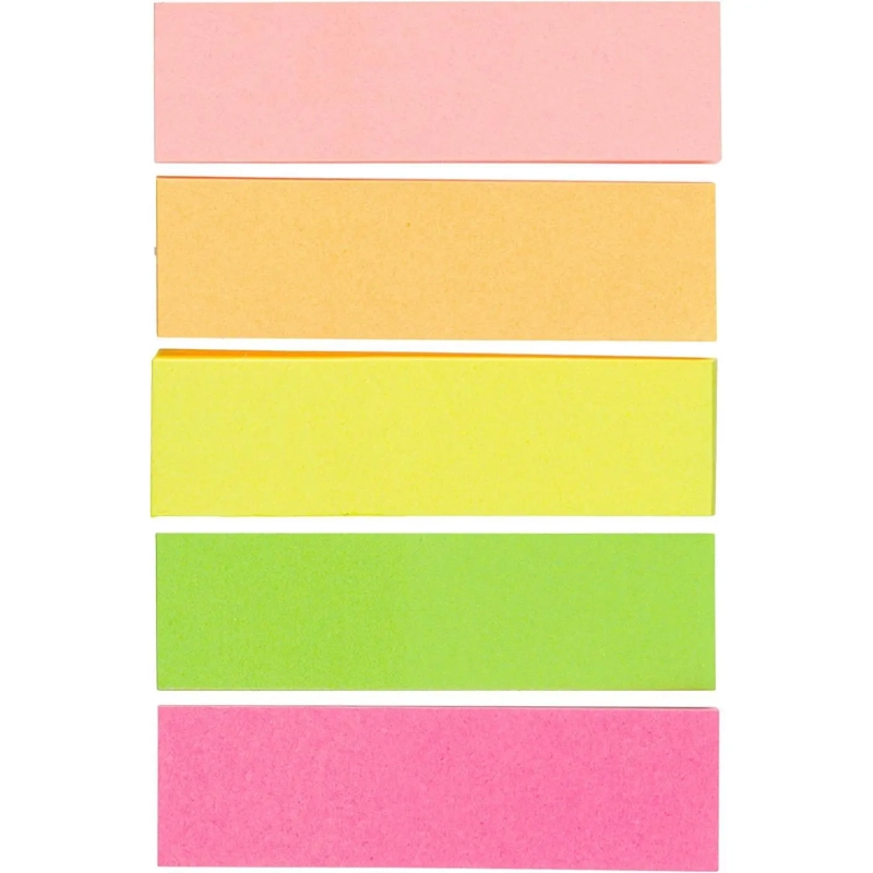 Клейкие закладки бумажные 5цв.по 50л. 14ммх50 Attache