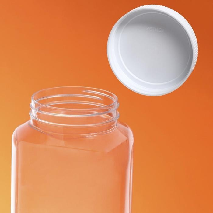 Банка с крышкой  Банка с крышкой "Квадратная", пэт, 1,5 л, 82 мм