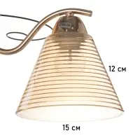 Люстра &laquo;Кольцо&raquo; 3&times;40 Вт Е27 золото 48&times;48&times;24 см