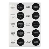 Наклейки для бизнеса &laquo;Спасибо&raquo;, 40 шт, 4 х 4 см