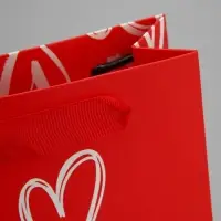 Пакет подарочный ламинированный, упаковка, «Я тебя люблю», S 12 х 15 х 5.5 см