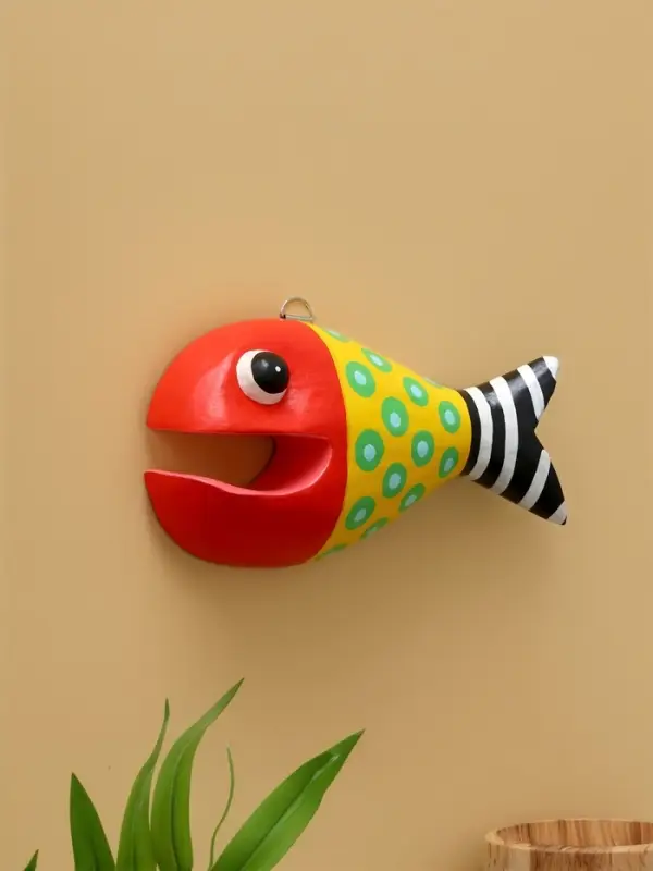 Панно  Панно "Рыба-хищник" дерево 20х12х4 см, цв. разноцветный