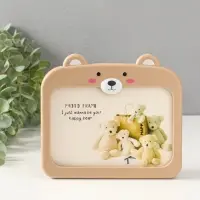 Фоторамка пластик карандашница 10х15 см "Мишутка" бежевый 5х17,2х15,3 см