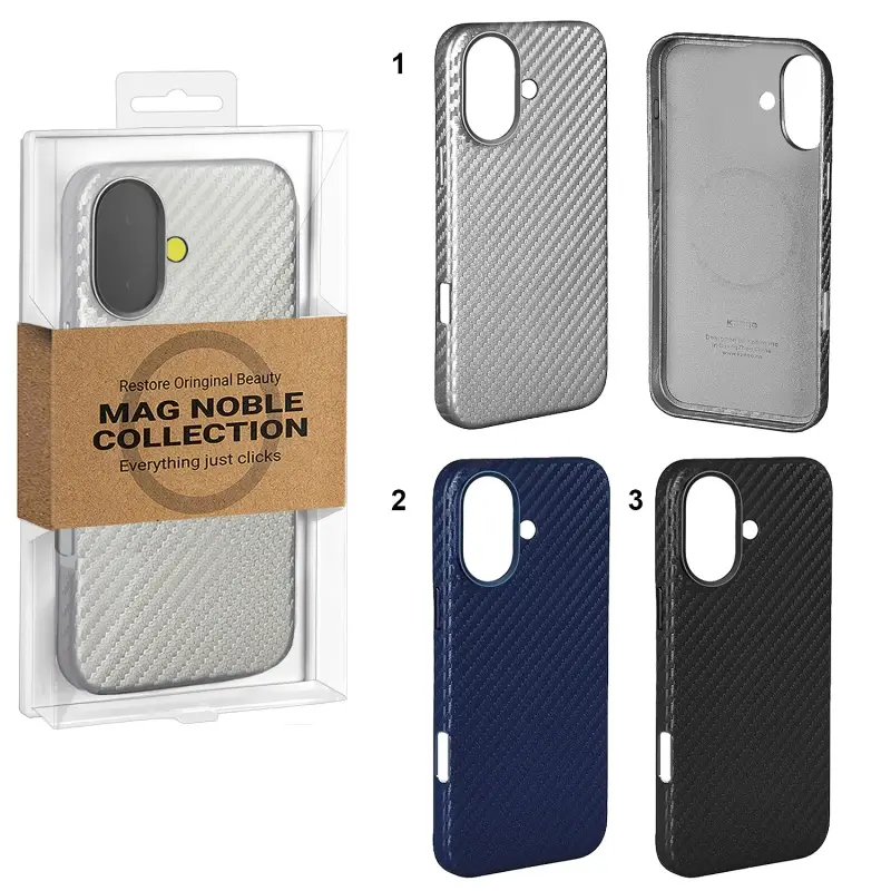Чехол для iPhone 16 Plus Mag Noble Collection Carbon K-DOO